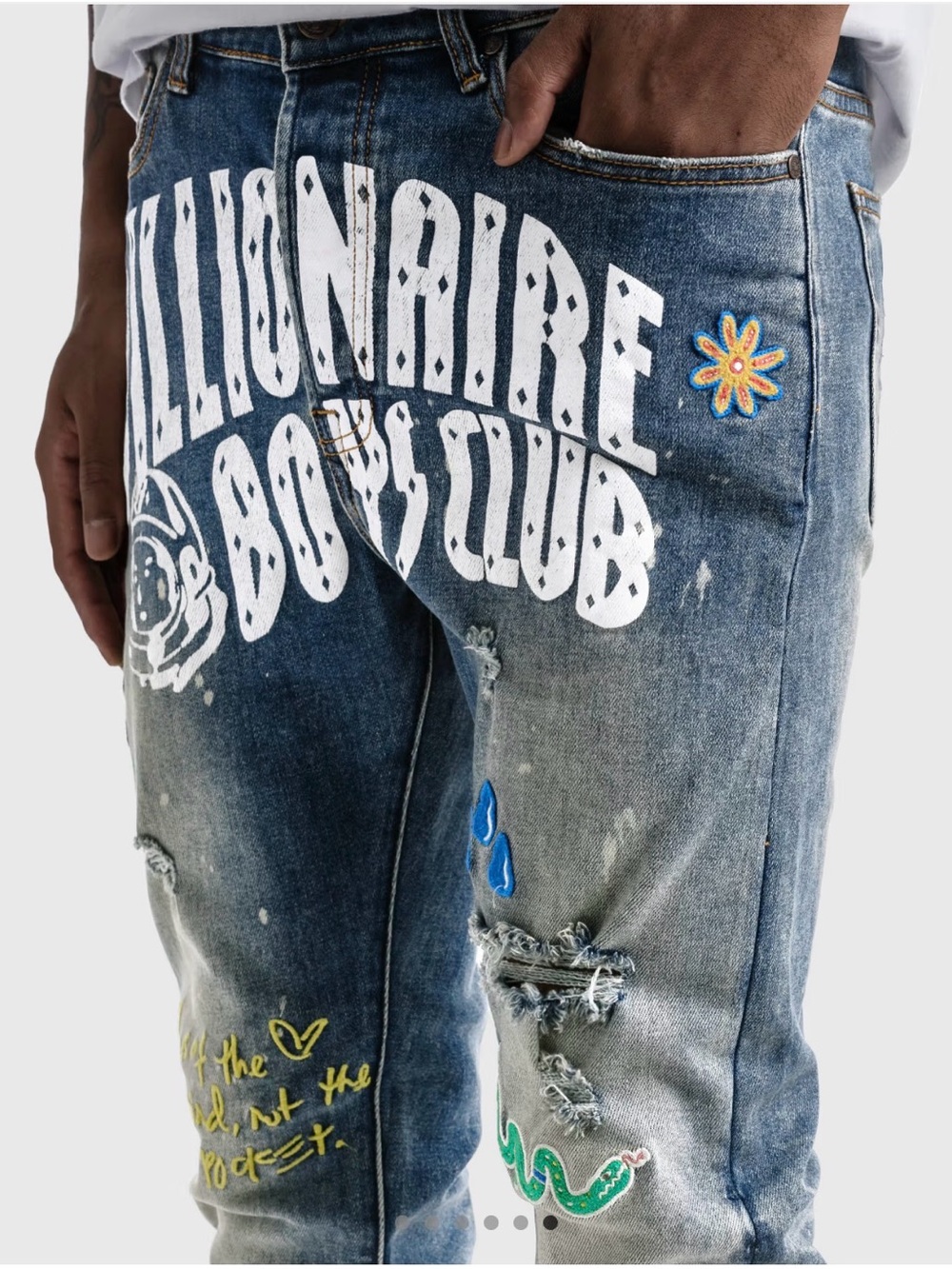 Billionaire Boys Club | Men's BB Trek Patch Jeans in Martian 38 (36x32) - Picture 4 of 15